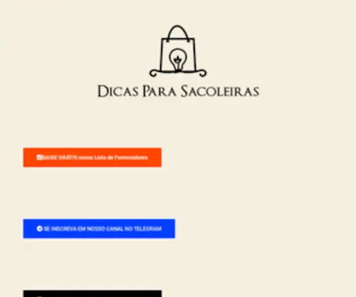 Dicasparasacoleiras.com.br(Dicas Para Sacoleiras) Screenshot