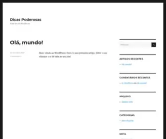 Dicaspoderosas.com(Mais um site WordPress) Screenshot