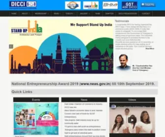 Dicci.org(Dalit Indian Chamber of Commerce & Industry) Screenshot