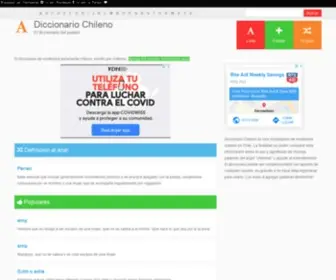Diccionariochileno.cl(Diccionario Chileno) Screenshot