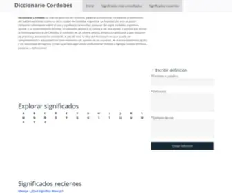 Diccionariocordobes.com(Diccionario cordobés) Screenshot