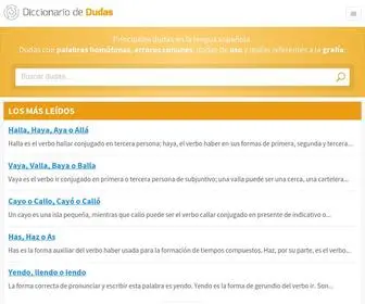Diccionariodedudas.com(Diccionario de Dudas) Screenshot