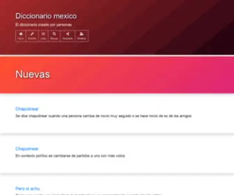 Diccionariomexico.com(Diccionario Mexico) Screenshot