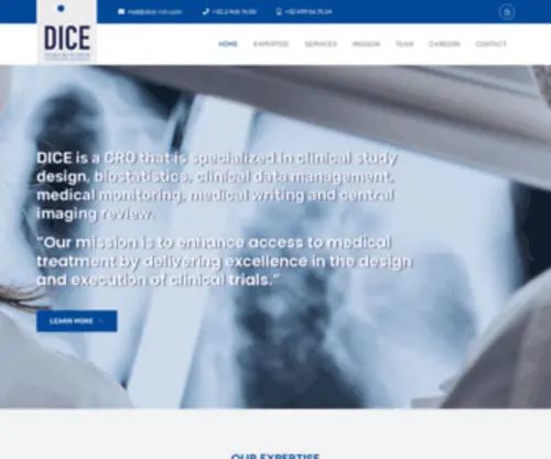 Dice-CRO.com(Data Investigation Company Europe) Screenshot