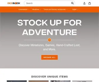 Diceblock.shop(Create an Ecommerce Website and Sell Online) Screenshot