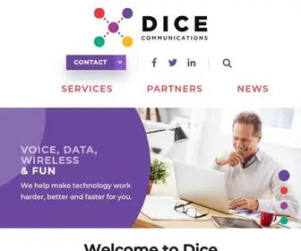 Dicecommunications.com(Dice Communications) Screenshot