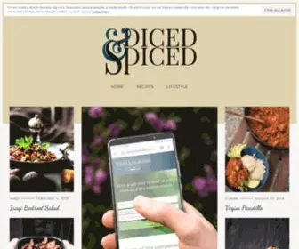 Dicedandspiced.com(Irish Vegan Lifestyle Blog) Screenshot