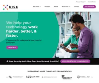 Dicellc.com(Dice Communications) Screenshot