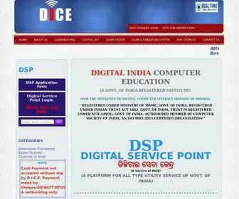 Diceodisha.com(DICE is an ISO 9001) Screenshot