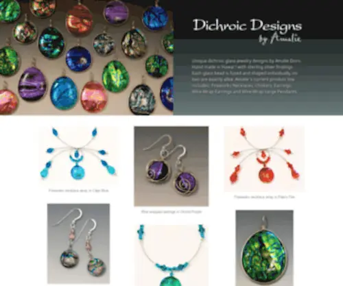 DichroiCDesign.com(Unique jewelry designs) Screenshot