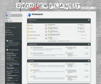 Dichterplanet.com(Weiterleitung auf) Screenshot