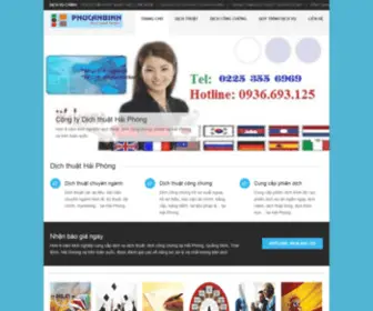 Dichthuathaiphong.com(Công ty Dịch thuật Phúc An Bình) Screenshot