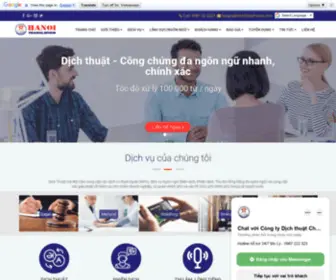 Dichthuathanoi.org(Dịch thuật) Screenshot