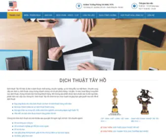Dichthuattayho.com(Dịch Thuật Tây Hồ) Screenshot