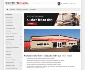 Dichtstofftechnik24.de(Dichtstofftechnik24 Dichtstofftechnik M黮ler Ihr kompetenter Fachhandel f黵 Dicht) Screenshot