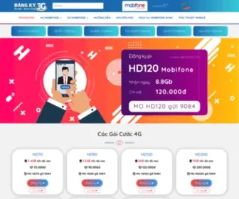 Dichvu3G.net(3G Mobifone Portal) Screenshot