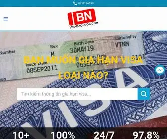 Dichvugiahanvisa.com(Trang chủ) Screenshot