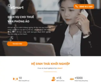 Dichvuvanphongao.net(ESmart là đơn vị cung cấp dịch vụ cho thuê văn phòng ảo (Virtual Office)) Screenshot