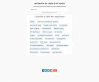 Dicilatim.com(Dicionário de Latim Online) Screenshot