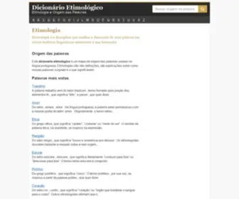 Dicionarioetimologico.com.br(Etimologia e origem das palavras) Screenshot