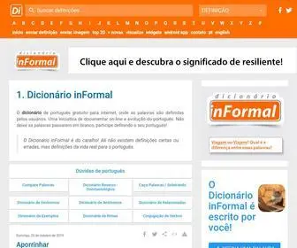 Dicionarioinformal.com.br(Dicionário inFormal) Screenshot