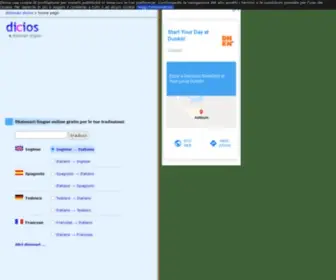 Dicios.com(Dizionari lingue online gratis per le tue traduzioni) Screenshot