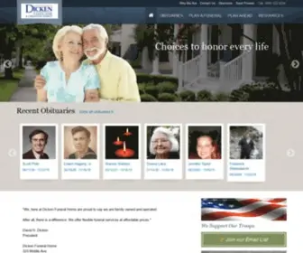 Dickenfuneralhome.com(Dicken Funeral Home and Cremation Service) Screenshot