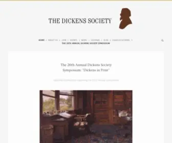 Dickenssociety.org(The dickens society) Screenshot