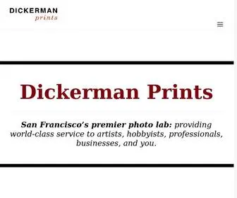 Dickermanprints.com(Dickerman Prints in SoMa) Screenshot