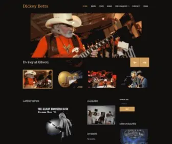 Dickeybetts.com(Dickey Betts) Screenshot