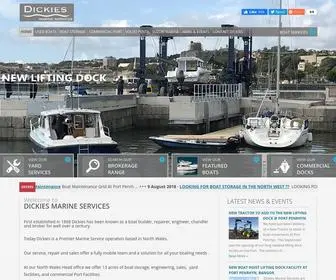 Dickies.co.uk(Dickies Marine Services) Screenshot