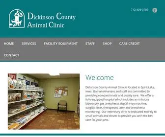 Dickinsoncountyanimalclinic.com(Spirit Lake Iowa Veterinary Clinic) Screenshot