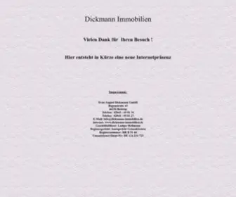 Dickmann-Immobilien.de(Dickmann Immobilien) Screenshot