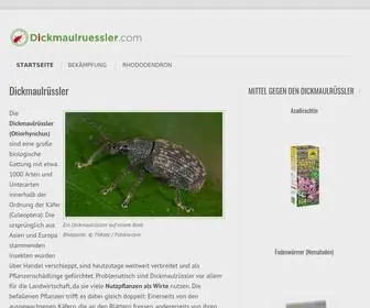 Dickmaulruessler.com(Dickmaulrüssler) Screenshot