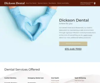 Dicksondentalcare.com(Dickson Dental) Screenshot