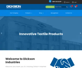 Dicksonindustries.com(Dickson Industries) Screenshot