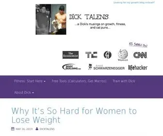 Dicktalens.com(Dick Talens Fitness and Growth Hacking Notes) Screenshot