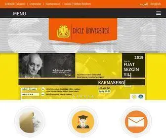 Dicle.edu.tr(Dicle Üniversitesi) Screenshot