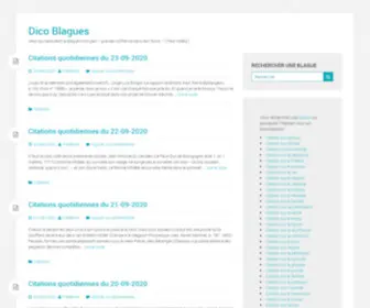 Dico-Blagues.com(Dico Blagues ← Ceux qui redoutent la blague n'ont pas) Screenshot