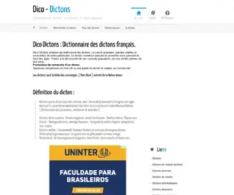 Dico-Dictons.com(Dico Dictons le dictionnaire des dictons) Screenshot