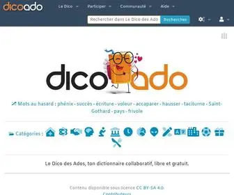 Dicoado.org(Le Dico des Ados) Screenshot