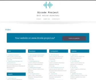 Dicode-Project.eu(Dicode Project) Screenshot