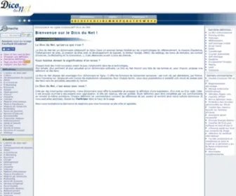 Dicodunet.com(Dictionnaire en ligne collaboratif) Screenshot