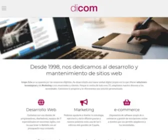Dicom-Medios.com(Diseño Web en Zaragoza. Consultoría de Internet) Screenshot