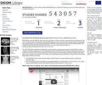 Dicomlibrary.com(DICOM Library) Screenshot