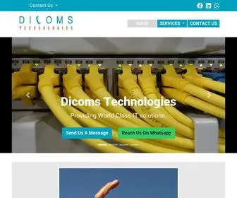 Dicomstech.com(IT Solutions Provider) Screenshot