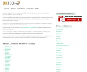 Dictech.com.br(Dicionário de Termos Técnicos) Screenshot