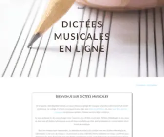Dictees-Musicales.fr(Dictées) Screenshot