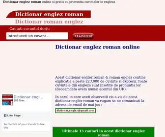 Dictionar englez roman online