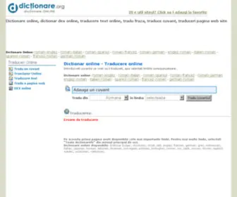 Dictionare.org(Dictionare online) Screenshot